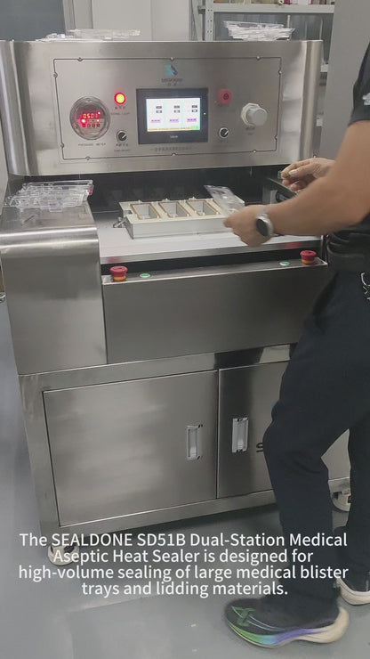 SD51B Dual Work Station Medical Blister Sealing Machine